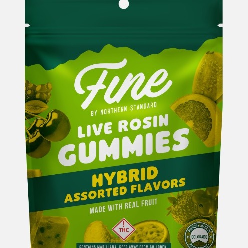 FINE - 100mg Rosin Gummies - Thin Mintz